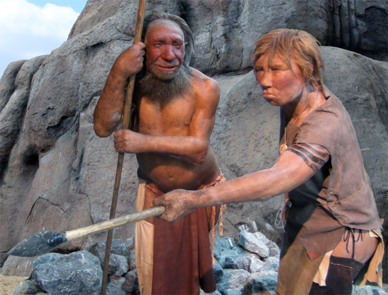 Kommunikative Neandertaler (cc by 3.0)