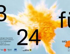 Banner für die Kulturhauptstadt Europas Bad Ischl Salzkammergut 2024