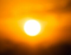 Großaufnahme der Sonne.